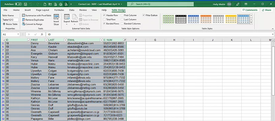 How to Email an Excel Spreadsheet Multiple Solutions Click on Mail Recipient