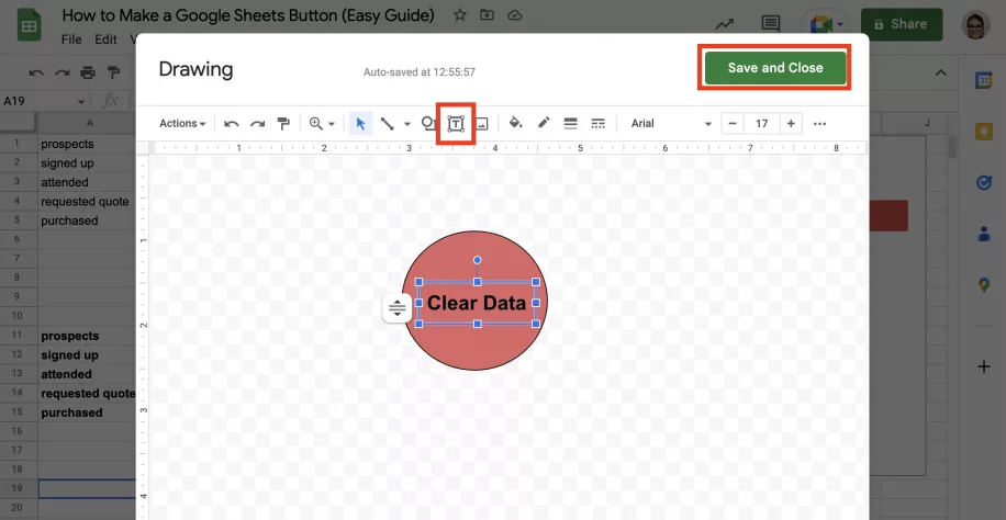 How to Make a Google Sheets Button Easy Guide Add Text to Button